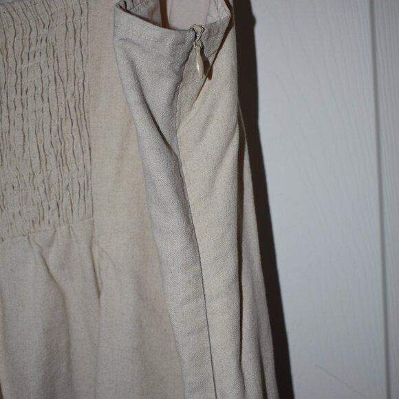 1XL Cider Curve Beige Linen Midi Dress - Picture 4 of 7